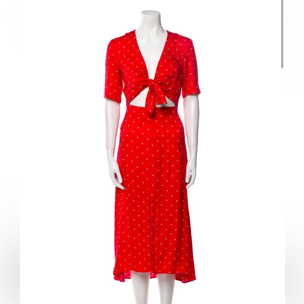 Maje polka dot print dress